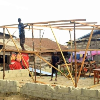 Construction of the new school building